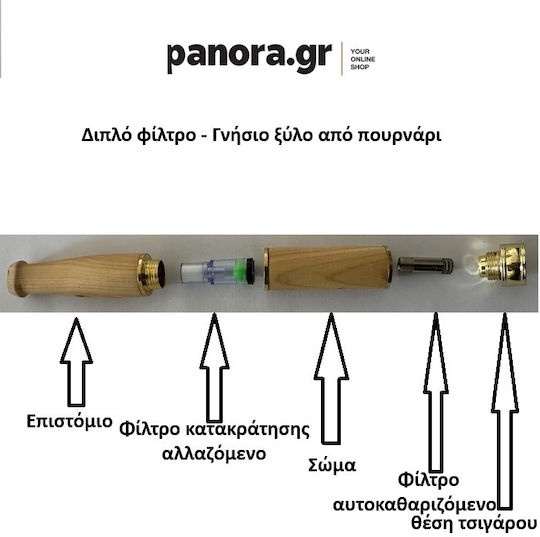 Panora Rohre mit Schirm 89mm Gelbe