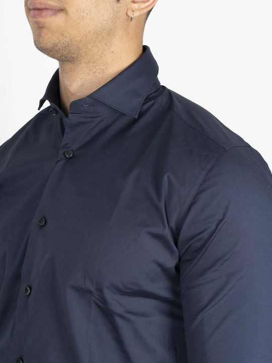 Xacus Herrenhemden Dunkelblau Regular Fit 558310-16113.002