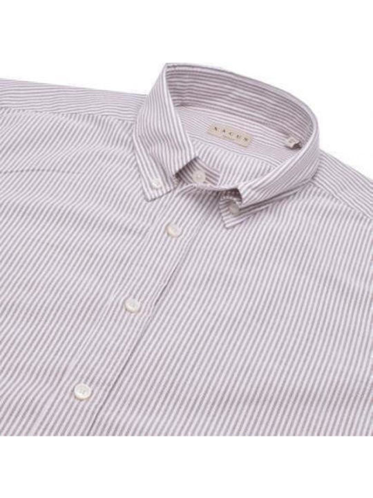Πουκάμισο Ριγέ Oxford Xacus 41285 Beige 41285-003