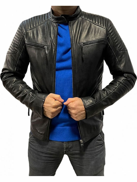 Bo-cooper Geci Piele Biker Negru