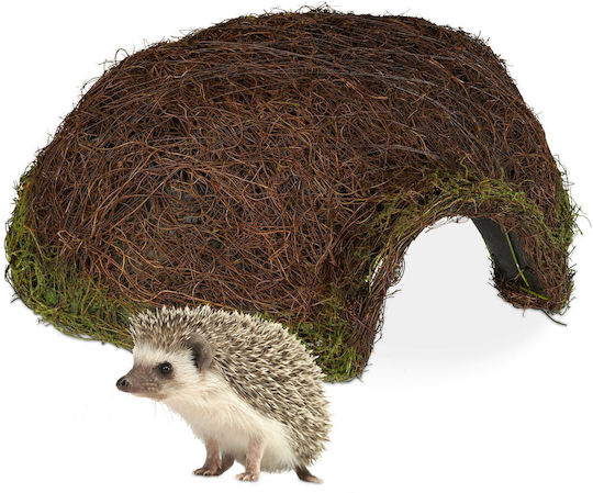 Hedgehog Igloo Made Wood Plastic 20 X 52 X 45 Cm