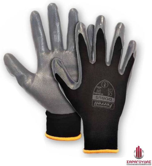 Ferreli Dorus Gloves for Work Gray Nitrile 1pcs