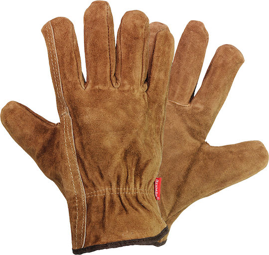 Benman Gloves for Work Welding Brown Leather 1pcs