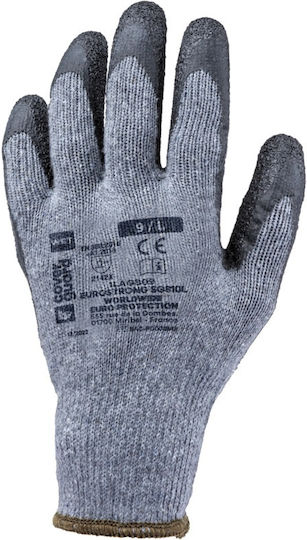 Eurotechnique Simply Pro Gloves for Work Gray Latex 1pcs