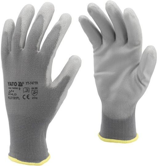 Yato Arbeitshandschuhe Gray Polyurethan 1Stück
