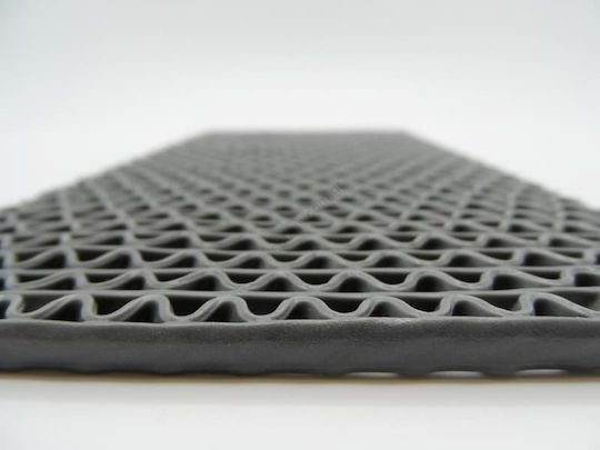 Newplan Пластмасово Подово PVC Zigzag Мат Сиво 5мм в Часовник с Ширина 1.2м Цена на Квадратен Метър