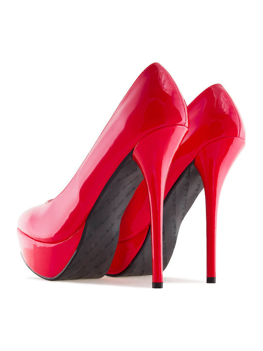 Pumps mit Stiletto-Absatz Rot