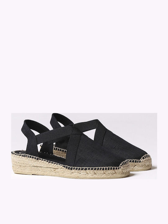 Women's Fabric Platform Shoes Black