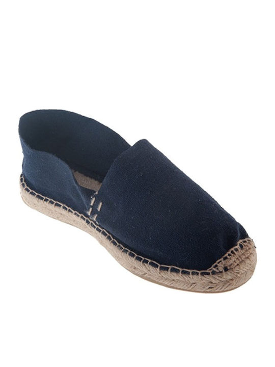 Women's Fabric Espadrilles Navy Blue