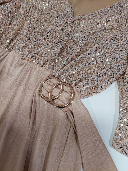 Mini Kleid für Hochzeit / Taufe Gold