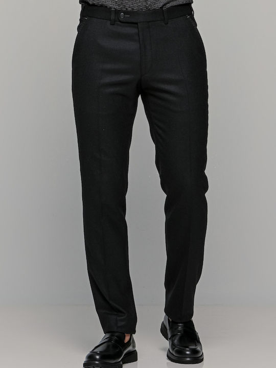 Sergio Trousers Suit in Loose Fit Black