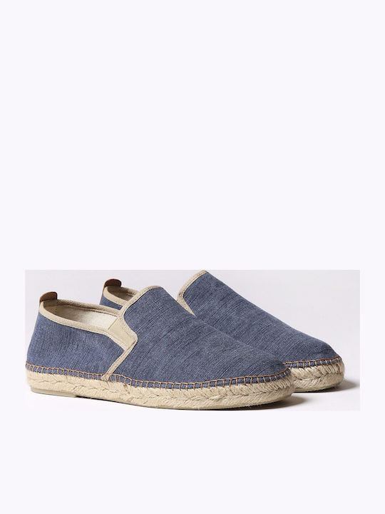 Fabric Men's Espadrilles in Blue Color