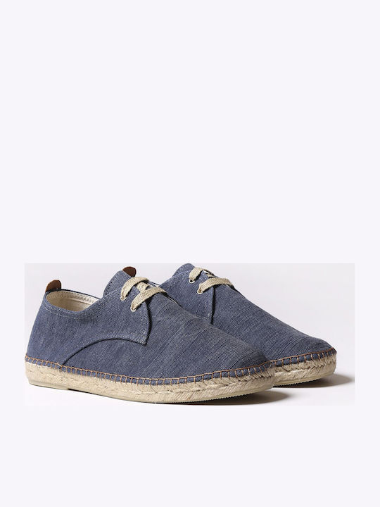 Fabric Men's Espadrilles in Blue Color