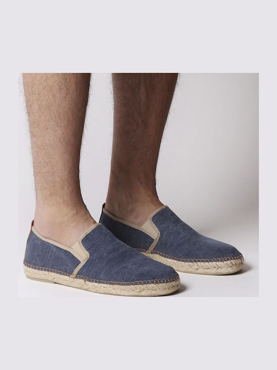 Fabric Men's Espadrilles in Blue Color