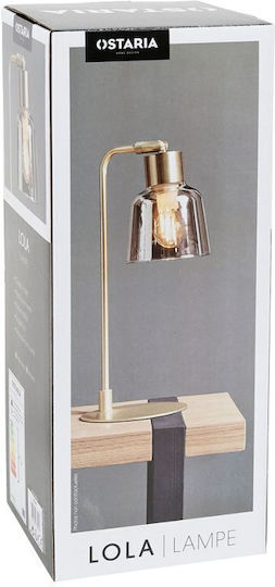 Ostaria Lustră Decorativă cu Soclu pentru Bec E14 Auriu