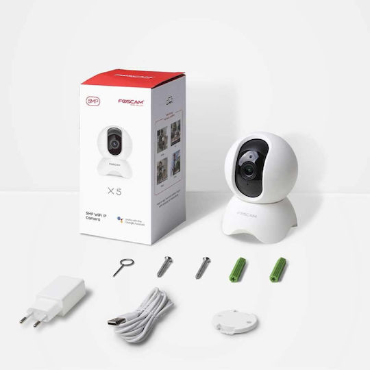 Foscam X5 IP Surveillance Camera Wi-Fi Full HD+ 5MP with Two-Way Communication and Lens 3.6mm