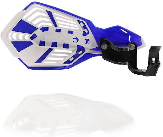K-future Yks Handguard Χούφτες Προστασίες Χεριών Blau Weiß Acerbis