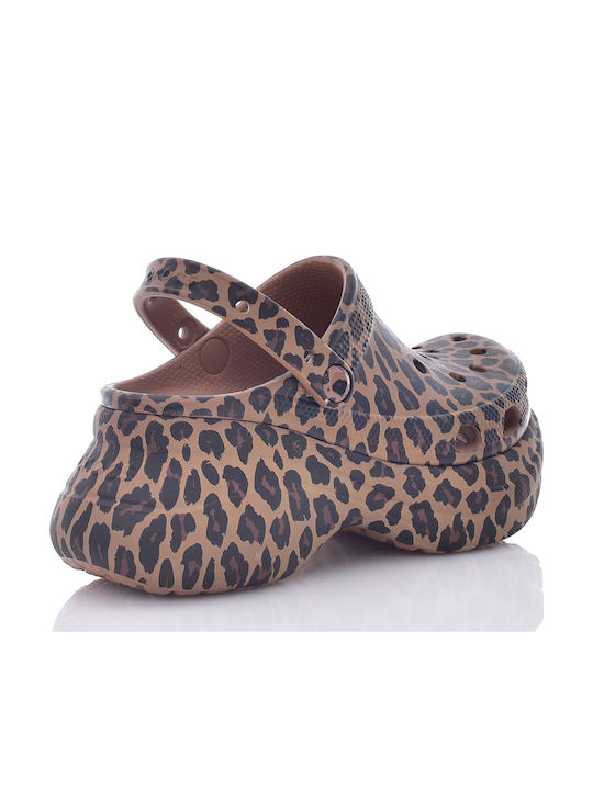 Crocs Bae Animal Women's Clogs Brown