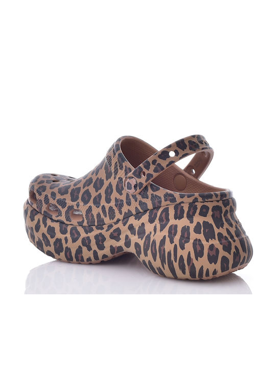 Crocs Bae Animal Women's Clogs Brown