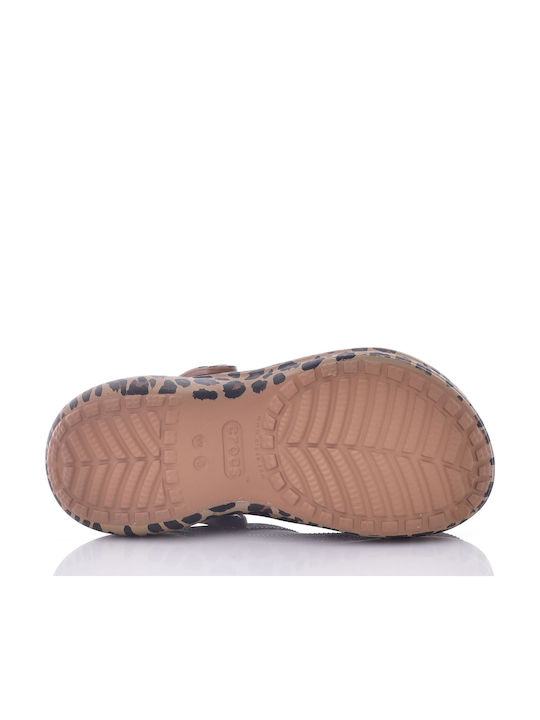 Crocs Bae Animal Women's Clogs Brown