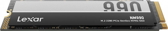 Lexar NM990 SSD 2TB τύπου M.2 με σύνδεση PCI Express 5.0 LNM990X002T-RNNNG