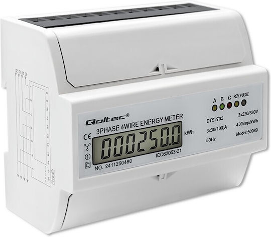 Qoltec Qoltec Elektrische Messgeräte Digital Schiene Dreiphasig