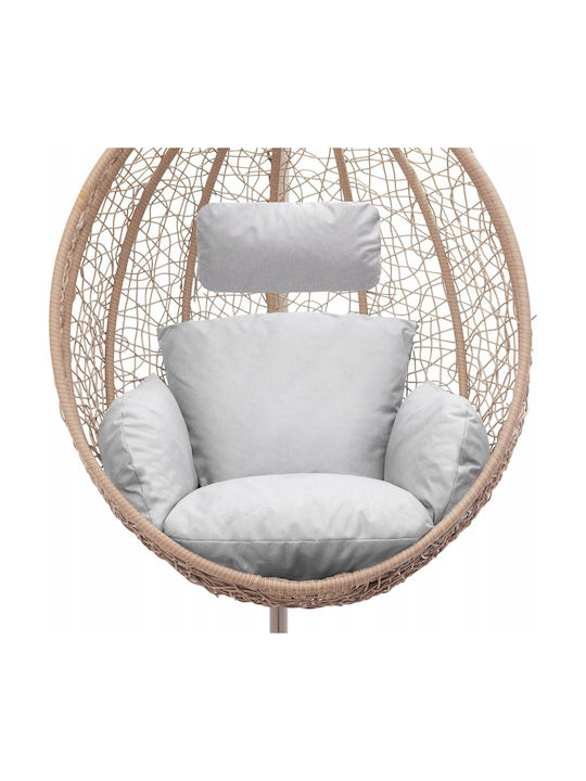 Garden Chair Cushion with Backrest Gray