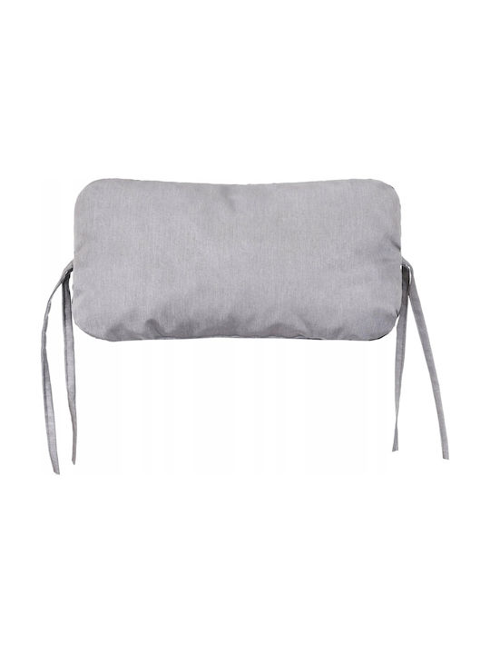 Garden Chair Cushion with Backrest Gray