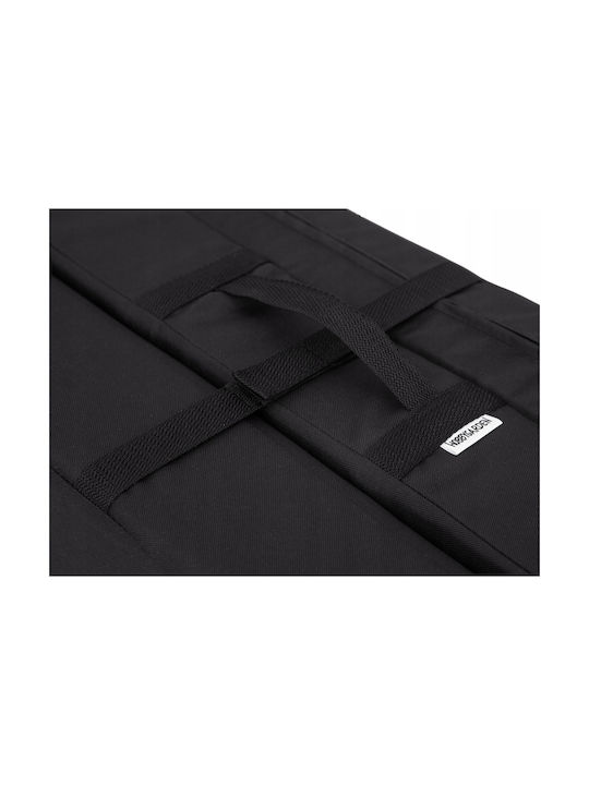Black Sunbed Cushion with Backrest