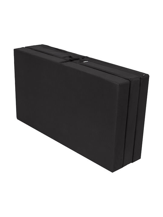 Black Sunbed Cushion with Backrest