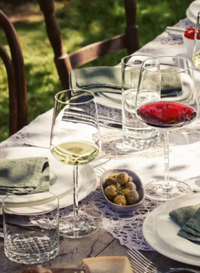 Lumarko Set of Glasses for Red Wine made of Glass Stemmed 656ml 4pcs