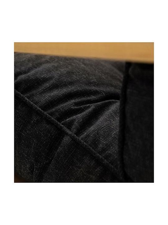 Μαξιλάρι Καρέκλας Κήπου με Πλάτη Czarny