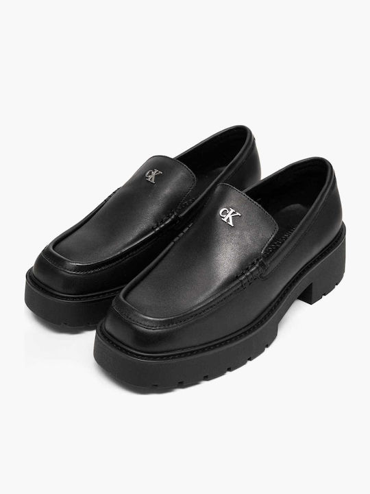 Leder Pumps Schwarz
