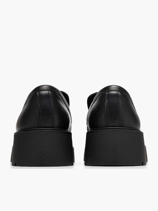 Leder Pumps Schwarz