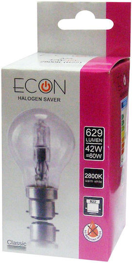 Λάμπα Αλογόνου για Ντουί B22 με Ισχύ 42W 42V