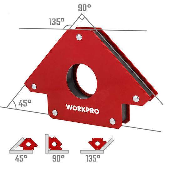 Schweißmagnet 125mm 5" 4 Positionen Wp232047 Workpro Karte