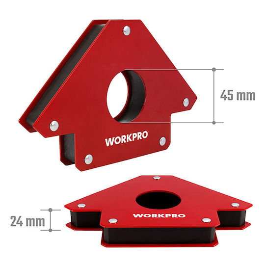 Schweißmagnet 125mm 5" 4 Positionen Wp232047 Workpro Karte