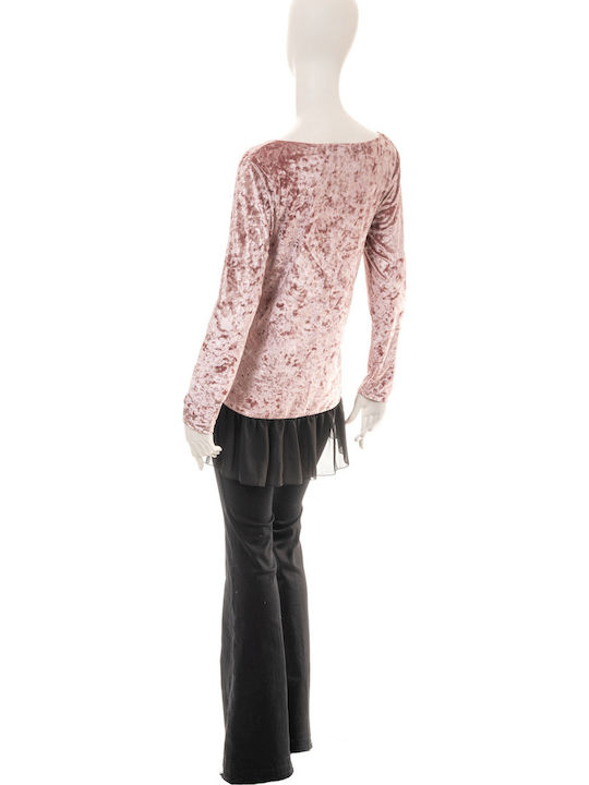 Bluza Catifelată Lui E Lei Neagră