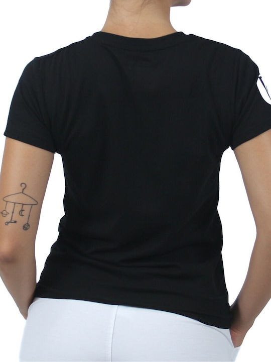 T-shirt Unstoppable Μαύρο Λευκό 23079 H&s