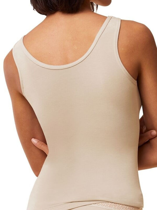 Diana 53 Ελαστικό Τ-shirt Χωρίς Ραφές Φαρδιά Τιράντα-μαύρο