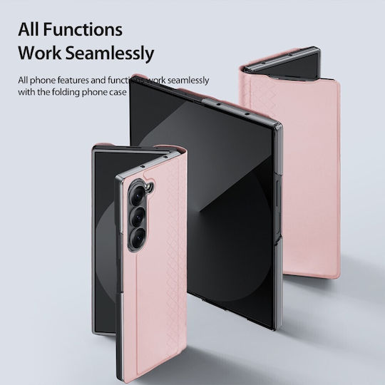 Dux Ducis Bril Series Buchen Sie Leder / Synthetisches Leder / Kunststoff Rosa (Galaxy Z Fold7)