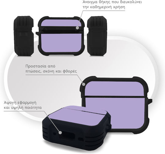 Sonique Colorbloc Series Case Silicone in Purple color for Apple AirPods Pro