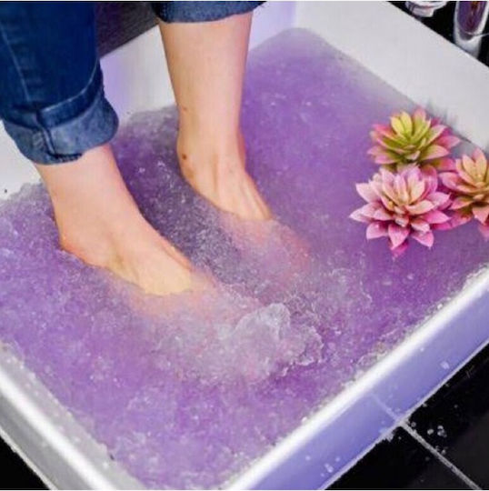 Set 2 Pași Crystal Jelly Pedichiură Spa 50+50g Calitate Premium Lavandă