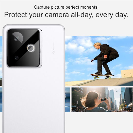 Imak Camera Protection Tempered Glass Black for the Realme GT 7 5G, GT 7T 5G