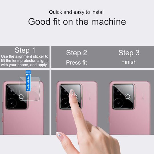 Imak Camera Protection Tempered Glass Transparent for the Realme GT 7 5G, GT 7T 5G