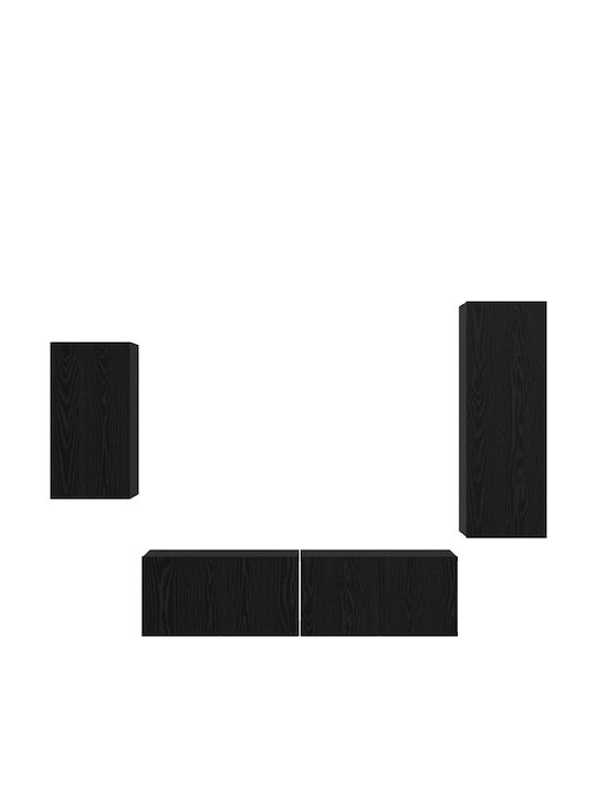 Wohnzimmer TV-Einheit Black Oak L30.5xB30xH90cm