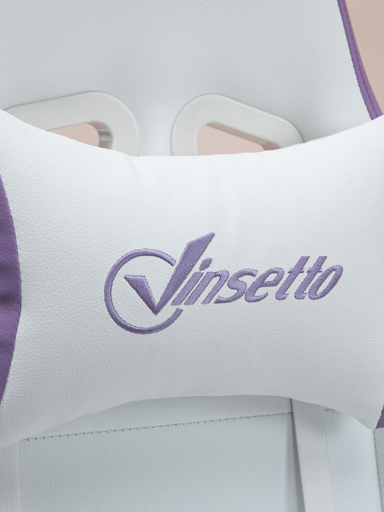 Vinsetto 921-618V02WT Геймърски стол с подлакътник Бял