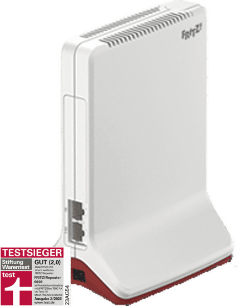 AVM Fritz!Repeater 6000 Mesh WiFi Extender Tri Band (2.4 & 5 & 5GHz) 2400Mbps