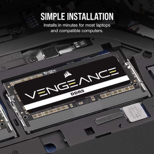 Corsair Vengeance DDR5 with Module 1x16GB and Speed 5600 for Laptop