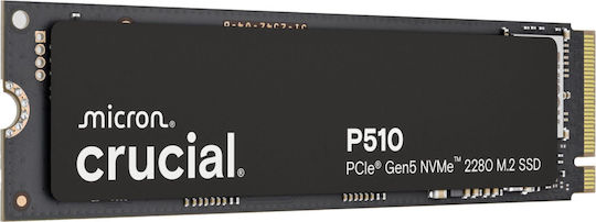Crucial P510 SSD 1TB M.2 Type with PCI Express 5.0 Connection PS5 Compatible CT1000P510SSD8